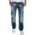 Alessandro Salvarini Herren Jeans dicke Naht O-007 Blau-Denim-W32-L32