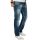 Alessandro Salvarini Herren Jeans dicke Naht O-007 Blau-Denim-W38-L30
