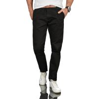 Alessandro Salvarini Herren Chino Stoff Hose Regular Fit...