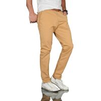Alessandro Salvarini Herren Chino Stoff Hose Regular Fit Beige O095 W29 L32