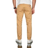Alessandro Salvarini Herren Chino Stoff Hose Regular Fit Beige O095 W29 L32