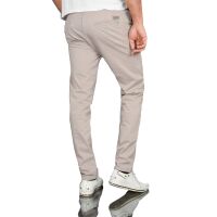 Alessandro Salvarini Herren Chino Stoff Hose Regular Fit Hellgrau O095 W31 L34