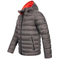 Alessandro Salvarini Herren Herren Steppjacke O-283 - Dunkelgrau-Gr.XXL