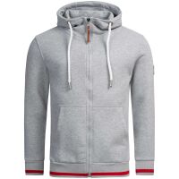 Alessandro Salvarini Herren Hoodie O-310 Hellgrau Größe XXXL - Gr. 3XL