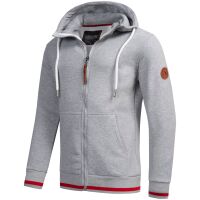 Alessandro Salvarini Herren Hoodie O-310 Hellgrau Größe XXXL - Gr. 3XL