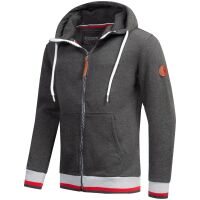Alessandro Salvarini Herren Hoodie O-310 Dunkelgrau Größe XXL - Gr. XXL