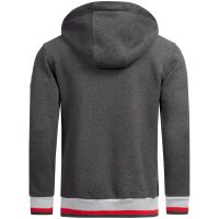 Alessandro Salvarini Herren Hoodie O-310 Dunkelgrau Größe XXL - Gr. XXL