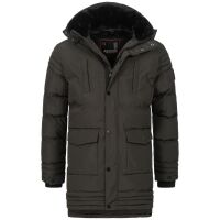 Alessandro Salvarini Herren Winterjacke O285 Dunkelgrau Größe L - Gr. L
