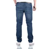 Alessandro Salvarini Designer Herren Jeans Hose Basic Jeanshose O350