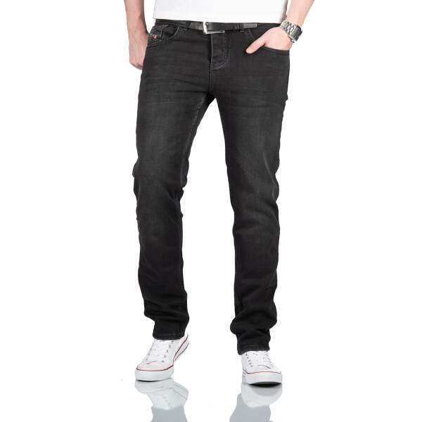 Alessandro Salvarini Designer Herren Jeans Hose Basic Jeanshose O353