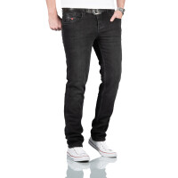 Alessandro Salvarini Designer Herren Jeans Hose Basic Jeanshose O353 W30 L32 in