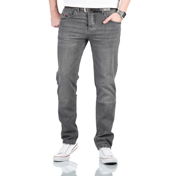 Alessandro Salvarini Designer Herren Jeans Hose Basic Jeanshose O351 W34 L32 in