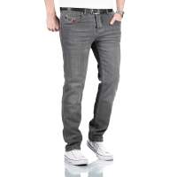 Alessandro Salvarini Designer Herren Jeans Hose Basic Jeanshose O351 W34 L32 in