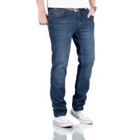 Alessandro Salvarini Designer Herren Jeans Hose Basic Jeanshose O350 W32 L30 in