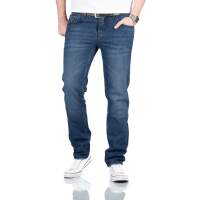 Alessandro Salvarini Designer Herren Jeans Hose Basic Jeanshose O350 W34 L32 in
