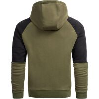 Alessandro Salvarini Herren Hoodie O311 - Olive Größe L - Gr. L