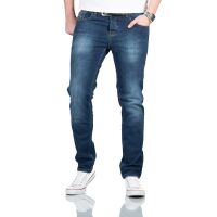 Alessandro Salvarini Herren Jeans O360 Blau W36 L34 in