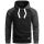 Alessandro Salvarini Herren Kapuzenpullover O-297 - Schwarz-Dunkelgrau-Gr.M