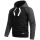 Alessandro Salvarini Herren Kapuzenpullover O-297 - Schwarz-Dunkelgrau-Gr.M