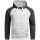 Alessandro Salvarini Herren Kapuzenpullover O-297 - Hellgrau-DGrau-Gr.L
