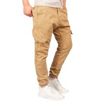 Alessandro Salvarini Herren Cargohose Strech O-274 - Beige-W34-L30
