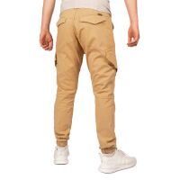 Alessandro Salvarini Herren Cargohose Strech O-274 - Beige-W34-L30