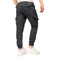 Alessandro Salvarini Herren Cargohose Strech O-274 - Anthrazit-W34-L34