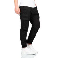 Alessandro Salvarini Herren Cargo Hose O-272 - Schwarz-W33-L30