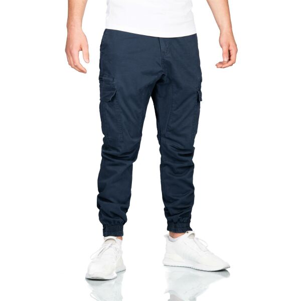 Alessandro Salvarini Herren Cargo Hose O-272 - Dunkelblau-W36-L30