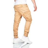 Alessandro Salvarini Herren Cargo Hose O-272 - Beige-W29-L30