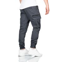 Alessandro Salvarini Herren Cargo Hose O-272 - Dunkelgrau-W33-L30