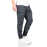 Alessandro Salvarini Herren Cargo Hose O-272 - Dunkelgrau-W36-L32