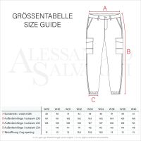 Alessandro Salvarini Herren Cargo Hose O-272 - Dunkelgrau-W36-L32