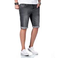 Alessandro Salvarini Herren Jeans Shorts O-381 - Grau-W29