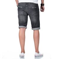 Alessandro Salvarini Herren Jeans Shorts O-381 - Grau-W31