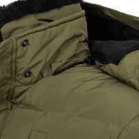 Alessandro Salvarini Herren Winterjacke mit Fellkragen O-281-Olive-Gr.S