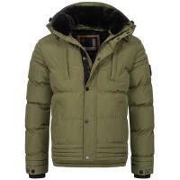 Alessandro Salvarini Herren Winterjacke mit Fellkragen...