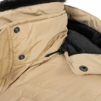 Alessandro Salvarini Herren Winterjacke mit Fellkragen O-281-Beige-Gr.XL