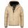 Alessandro Salvarini Herren Winterjacke mit Fellkragen O-281-Beige-Gr.XL