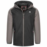 Alessandro Salvarini Herren Regenjacke O322 Schwarz -...