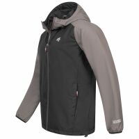 Alessandro Salvarini Herren Regenjacke O322 Schwarz - Dunkelgrau Größe L - Gr. L