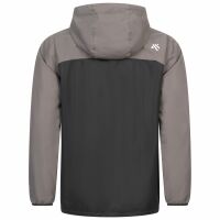 Alessandro Salvarini Herren Regenjacke O322 Schwarz - Dunkelgrau Größe L - Gr. L