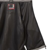 Alessandro Salvarini Herren Regenjacke O322 Dunkelgrau - Schwarz Größe L - Gr. L