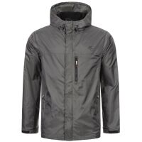 Alessandro Salvarini Herren Regenjacke O323 Dunkelgrau...
