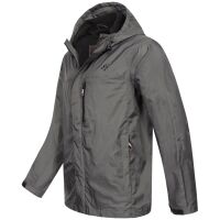 Alessandro Salvarini Herren Regenjacke O323 Dunkelgrau Größe L - Gr. L