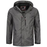 Alessandro Salvarini Herren Regenjacke O323 Dunkelgrau...