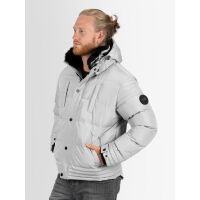Alessandro Salvarini Herren Winterjacke O281 Grau Größe XXL - Gr. XXL