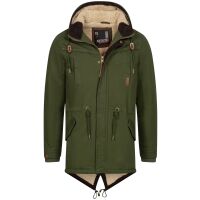A. Salvarini Herren Winterparka O280 Olive S