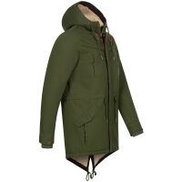 A. Salvarini Herren Winterparka O280 Olive S