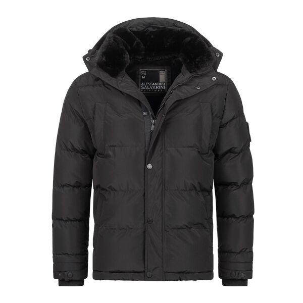 A. Salvarini Herren Winterjacke O326 Schwarz Größe XL - Gr. XL